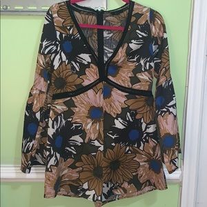 floral romper size M